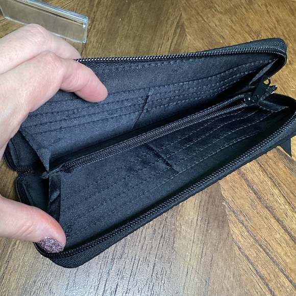 Vera Bradley Quilted Black Wallet - Picture 4 of 4